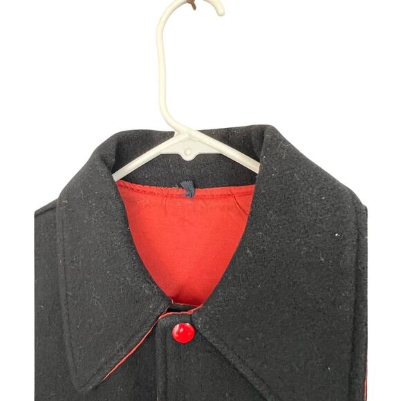 True Vintage 1930’s Wool Red Dog Bulldog Varsity Jacket Size Large ONE OF A KIND - Picture 5 of 7